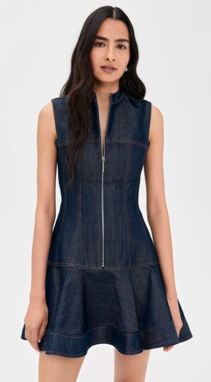 Alexis Taylin Front Zip Denim Dress size XS